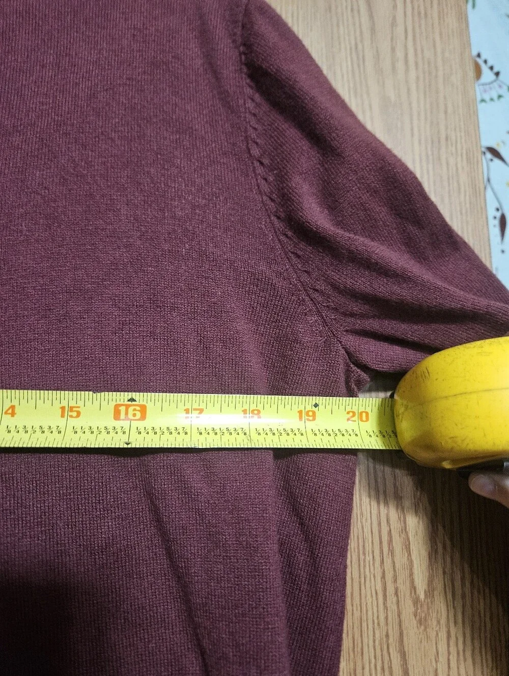 Daniel Hecher Maroon Cotton Cashmere Blend 1/4 Zip Sweater Long sleeves Medium!